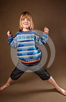 Child fashion sweater