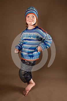 Child fashion sweater