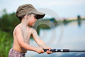 Child fishing