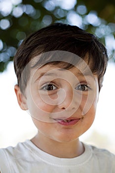 Child with fun expression