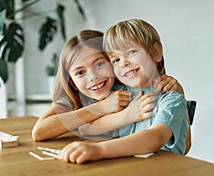 child girl boy childhood kid brother sister love family together fun happy joy happiness cute play playing board game