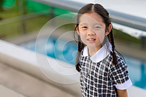 Child, Girl, in School Uniform