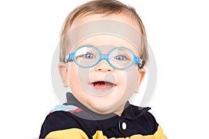 Child with glasses