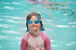 Child with goggles