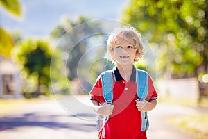 Child going back to school, year start