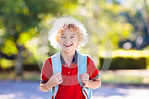 Child going back to school, year start