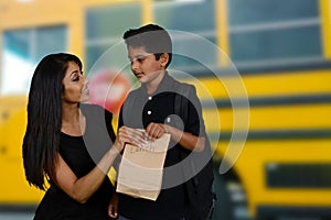 Child Going To School