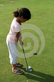 Child Golfing