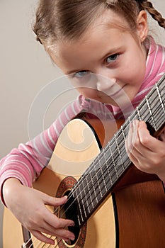 Child with guitar