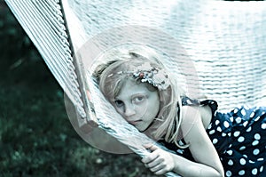 Child in hammock