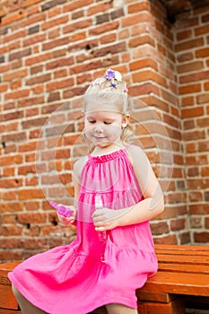 Child head with cochlear implant hearing aid. Hearing aid and medicine innovating technology and diversity Inclusion and