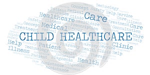 Child Healthcare word cloud.