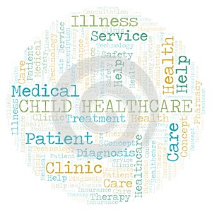 Child Healthcare word cloud