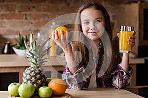 Child healthy food nutrition breakfast juice fruit