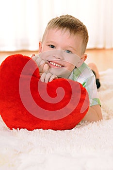 Child with a heart