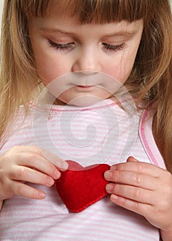 Child and heart photo