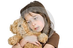 Child and her Teddybear photo