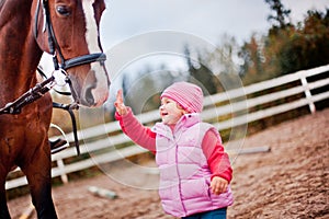 Child with horse