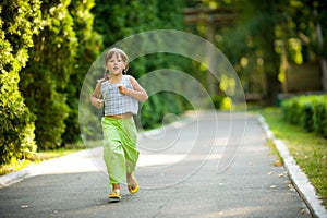 Child jogging