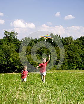 Child with kite