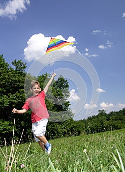 Child with kite