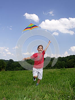 Child with kite