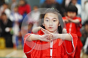Child kongfu performance