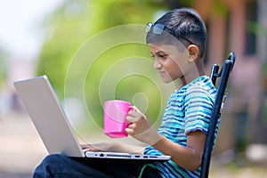Child on laptop