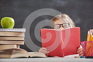 Child is learning to read