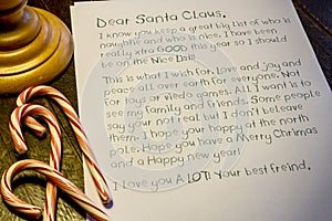 Child Letter to Santa Claus