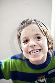 Child makes grimaces