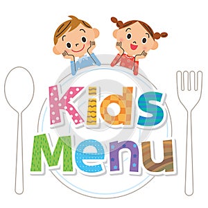 Child menu letter dish