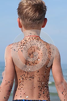 Child near the sea