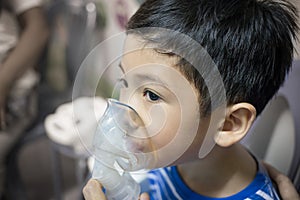 Child nebulizer blur detail art