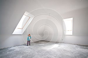 Child in new loft room