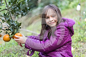 Child on Orange Farm