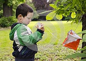 Child orienteering photo