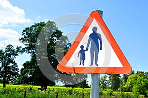 Child and parent sign