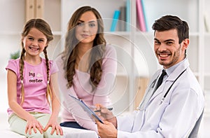 Child and pediatrician