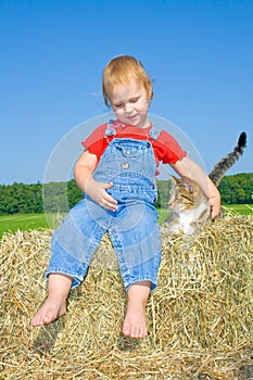 Child and pet.