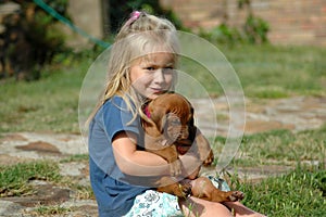 Child and pet