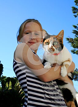 Child and pet