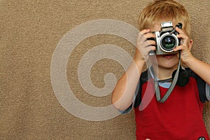 Child Photographer with copy space