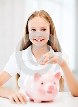 Child with piggy bank