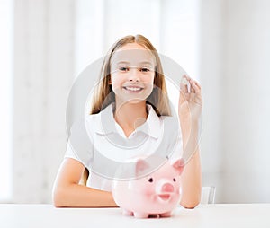 Child with piggy bank