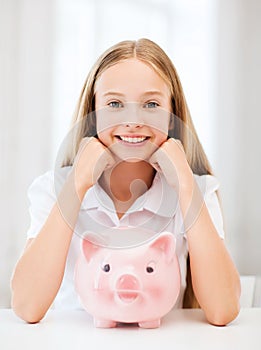 Child with piggy bank