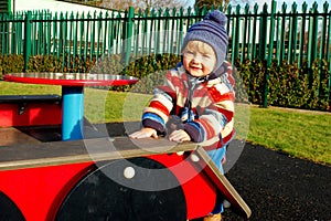 Child on playgroud