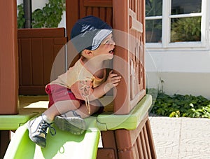 Child in playground