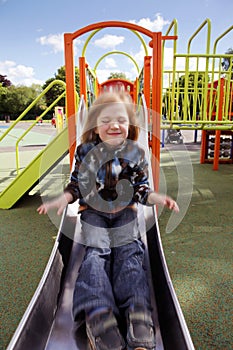 Child playground slide