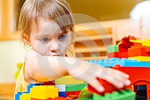 Child in playgroup of kindergarten